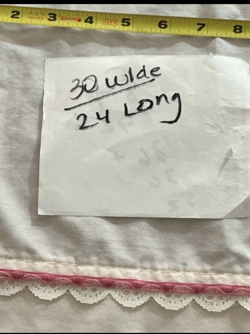 Adorable Vintage Curtains w Lacey Ribbon Trim
